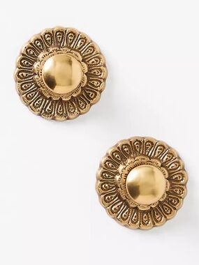 Anthropologie Ida Heritage Knobs, Set of 2 in Gold | NWT